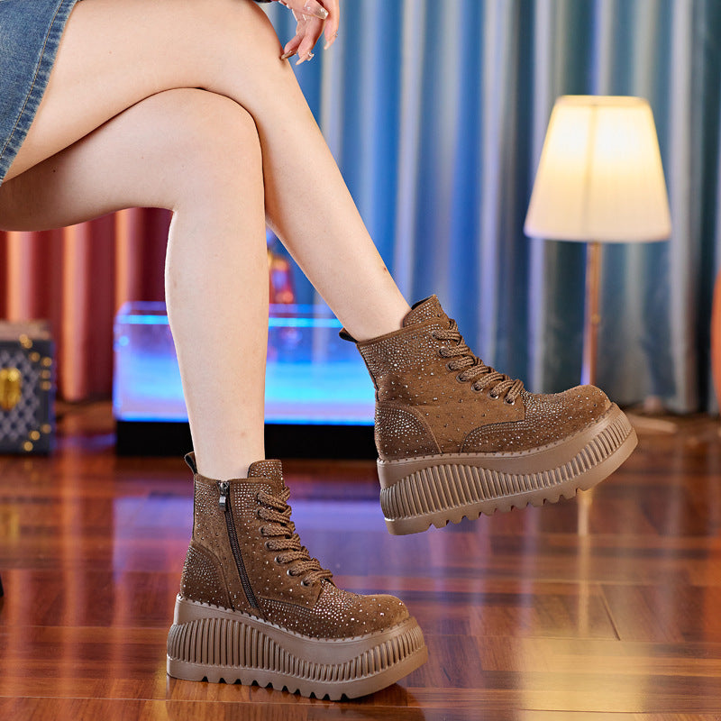 Women's Platform Thick-Soled Martin Boots