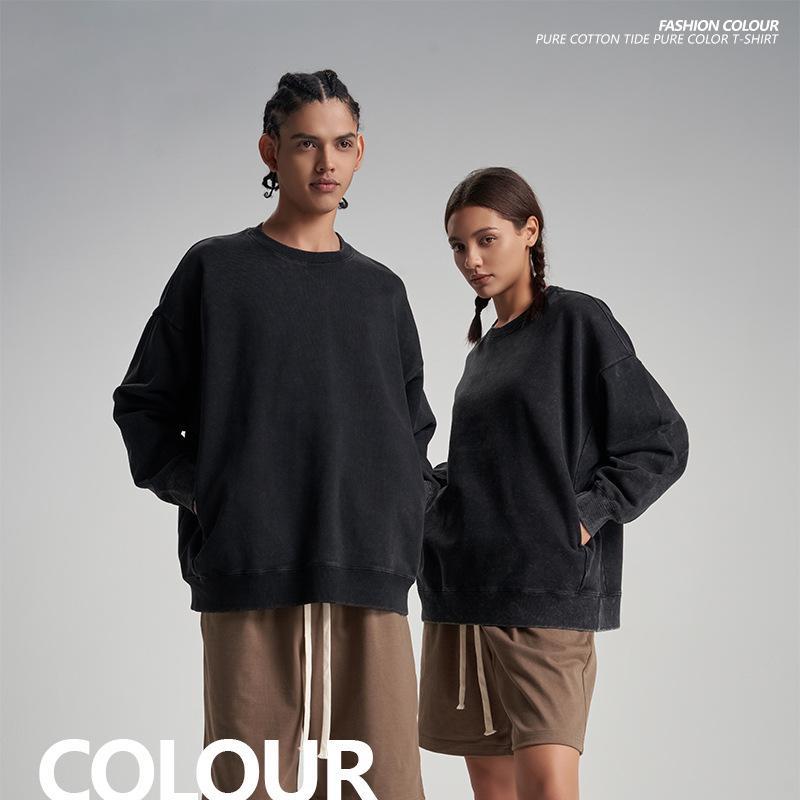 Tide Brand 350g Cotton Batik Sweatshirt