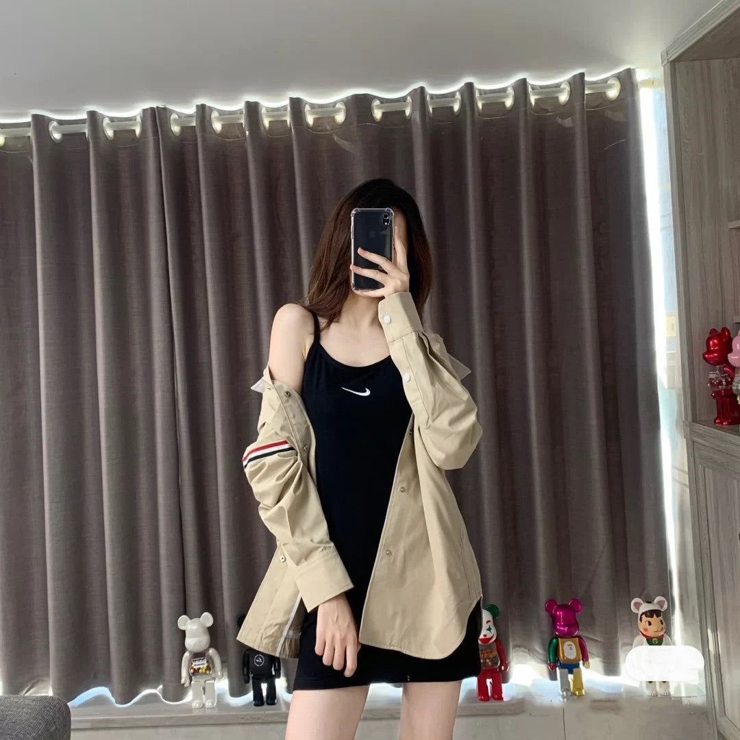 High Quality Trend Casual Couple Lapel Top