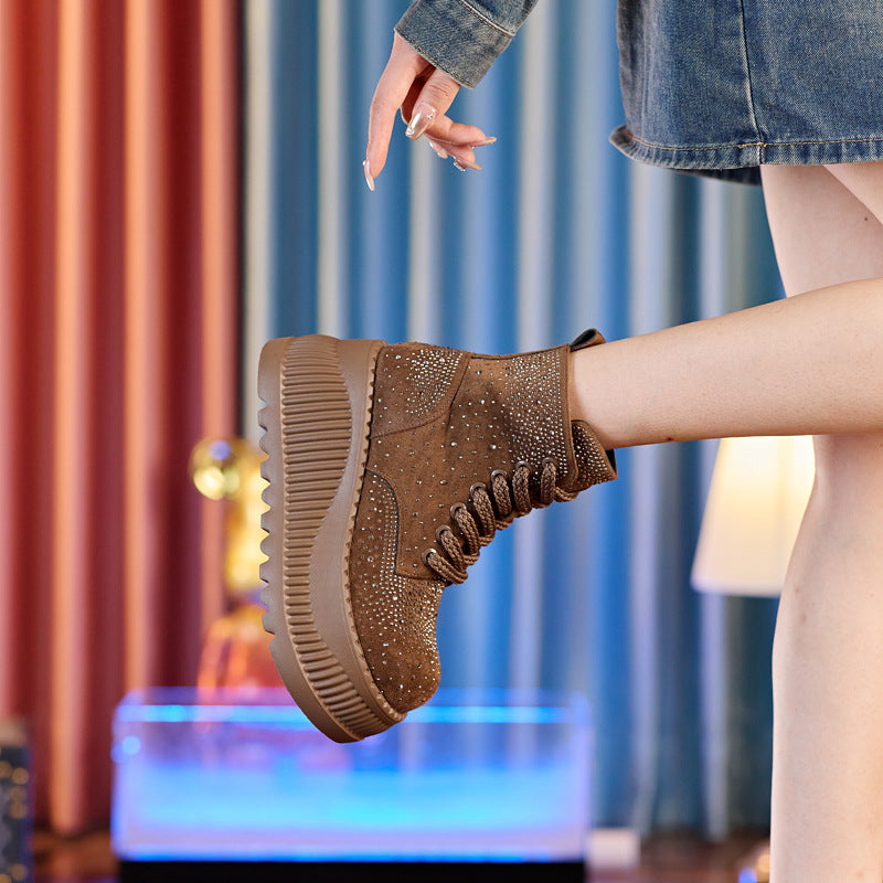 Women's Platform Thick-Soled Martin Boots