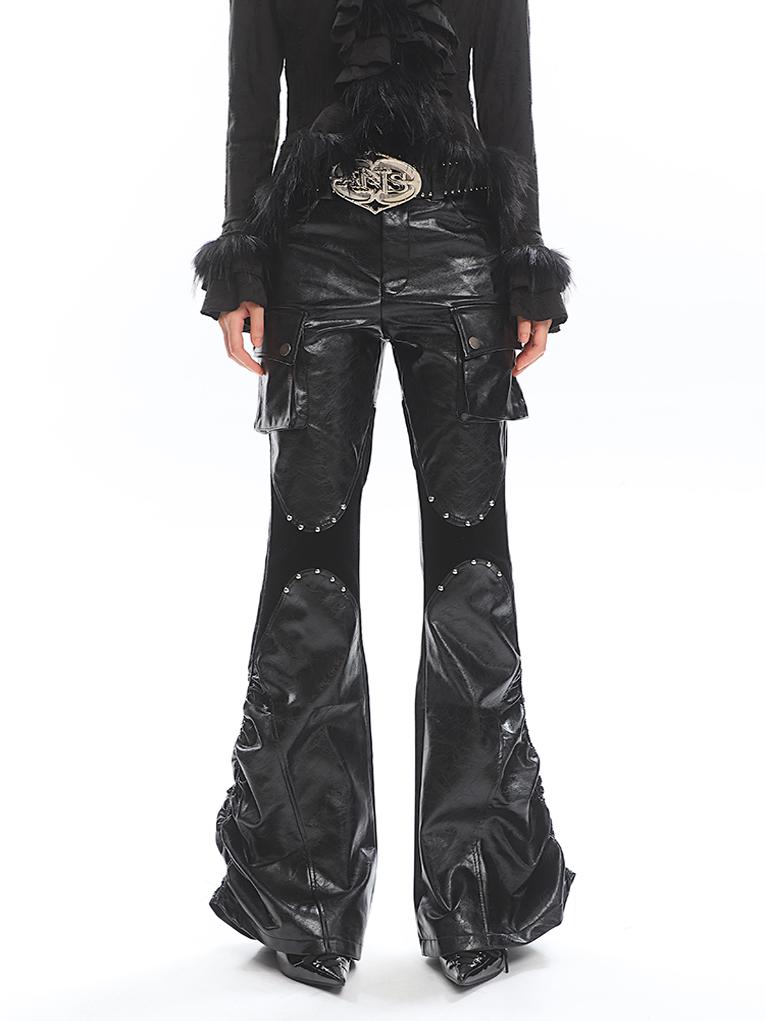 Women's Gothic Studded Wide Rivet Belt