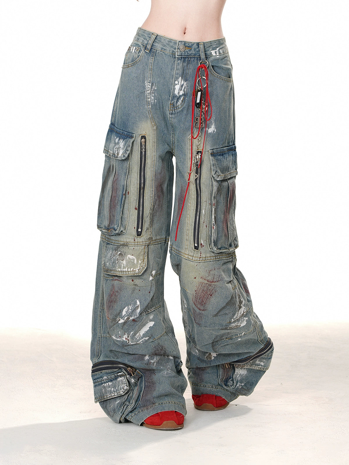 Lightweight Wide-Leg Cargo Pants  Women's Spring/Summer Relaxed Fit