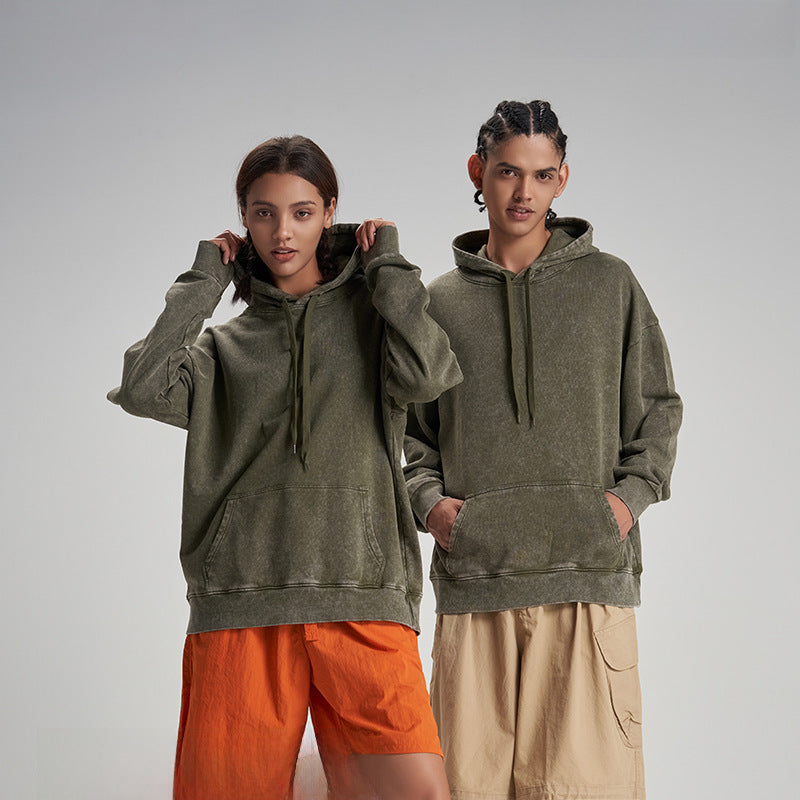 380g Heavyweight Batik Washed Terry Hoodie