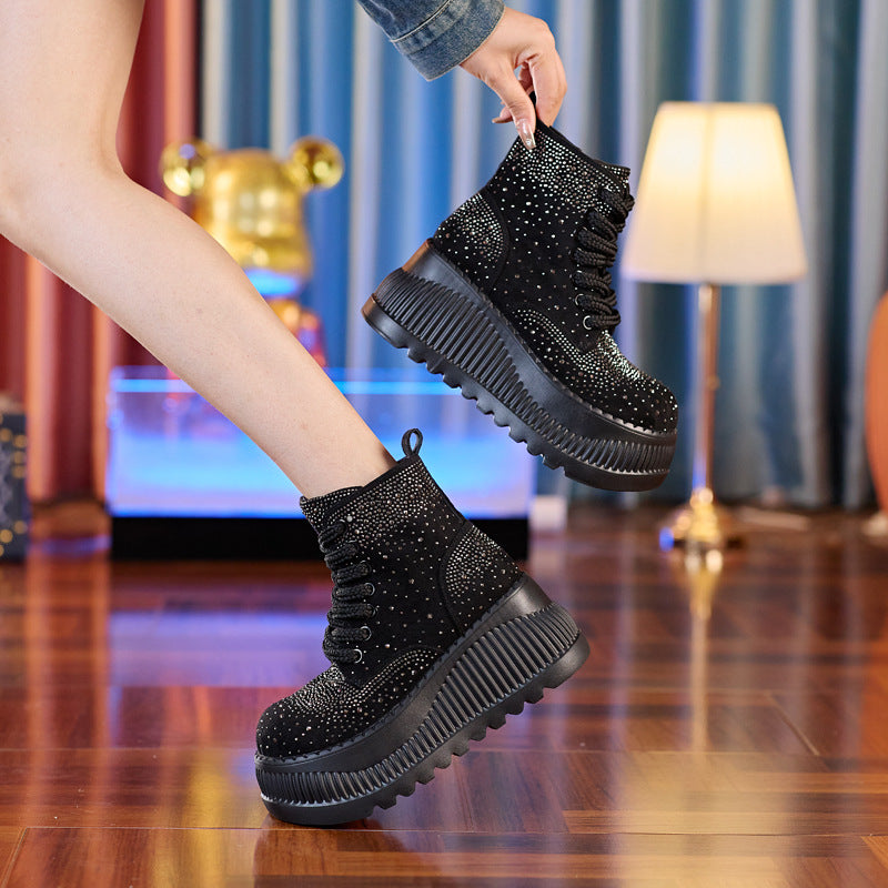 Women's Platform Thick-Soled Martin Boots