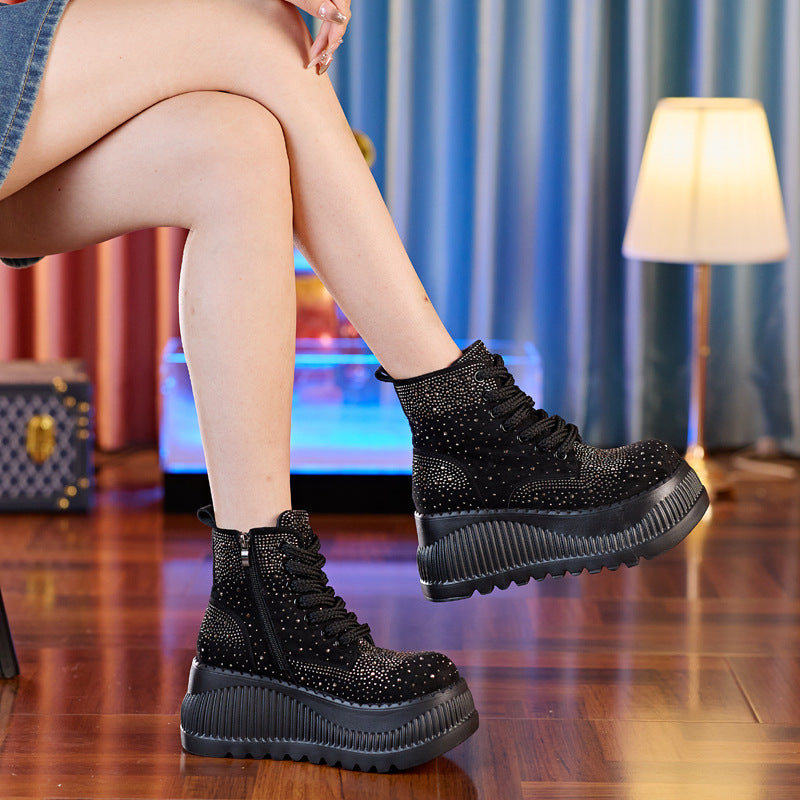 Women's Platform Thick-Soled Martin Boots