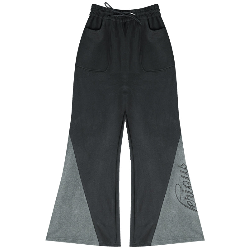 Women's Irregular Skirt Hooded Sweatshirt Black Suit