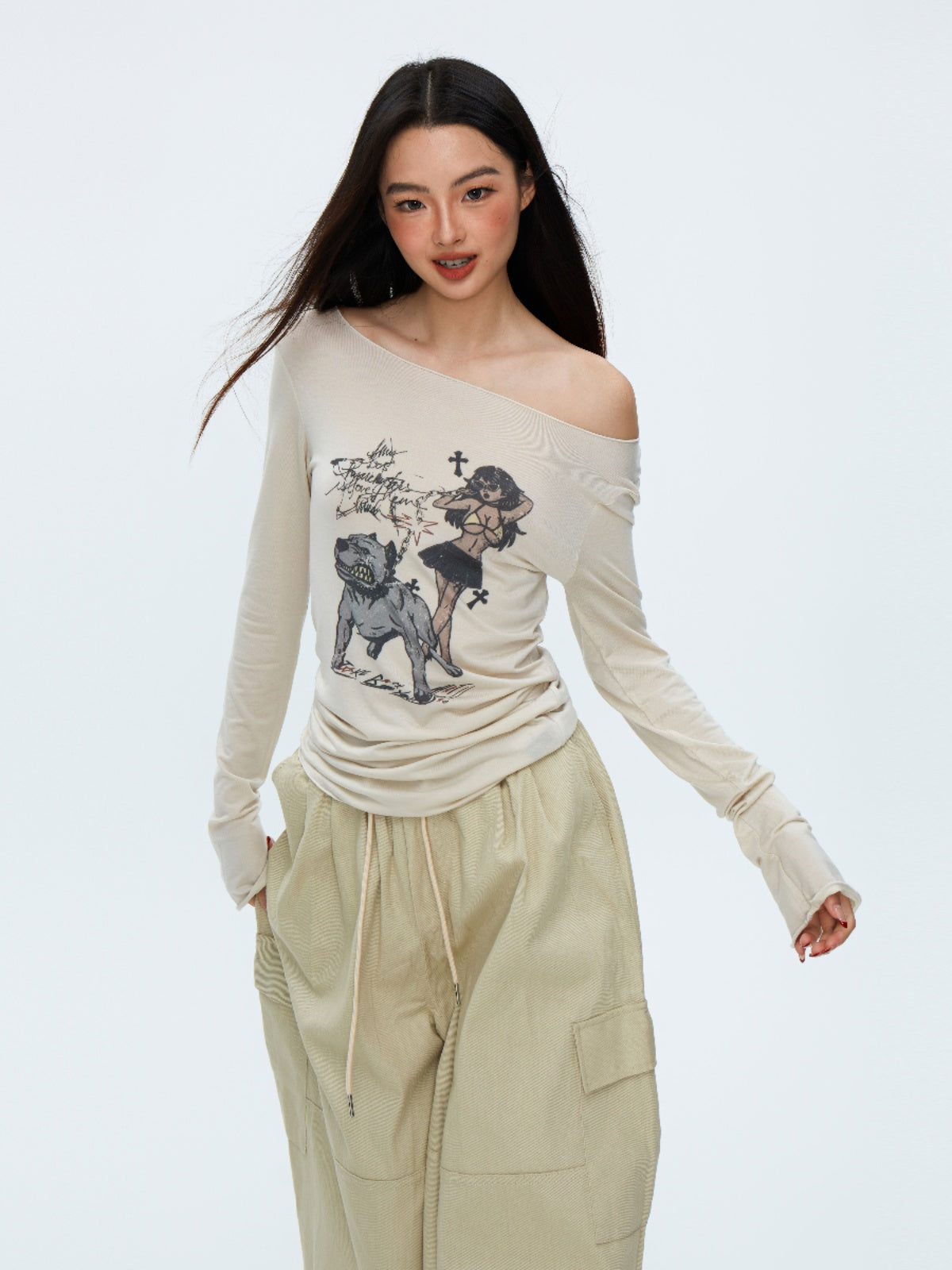 Women's Oversized Graphic T-Shirt