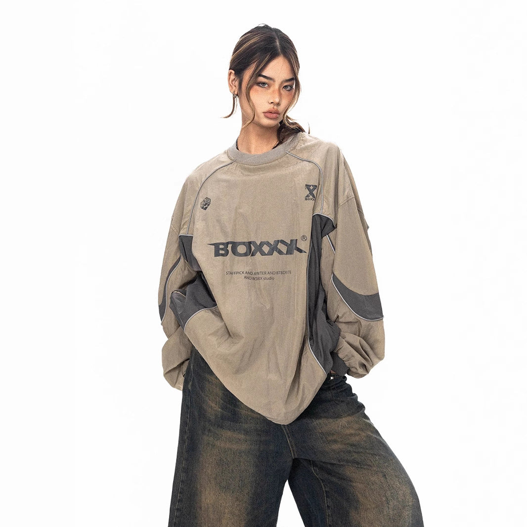 Retro Pullover Cargo Jacket Unisex Long Sleeve