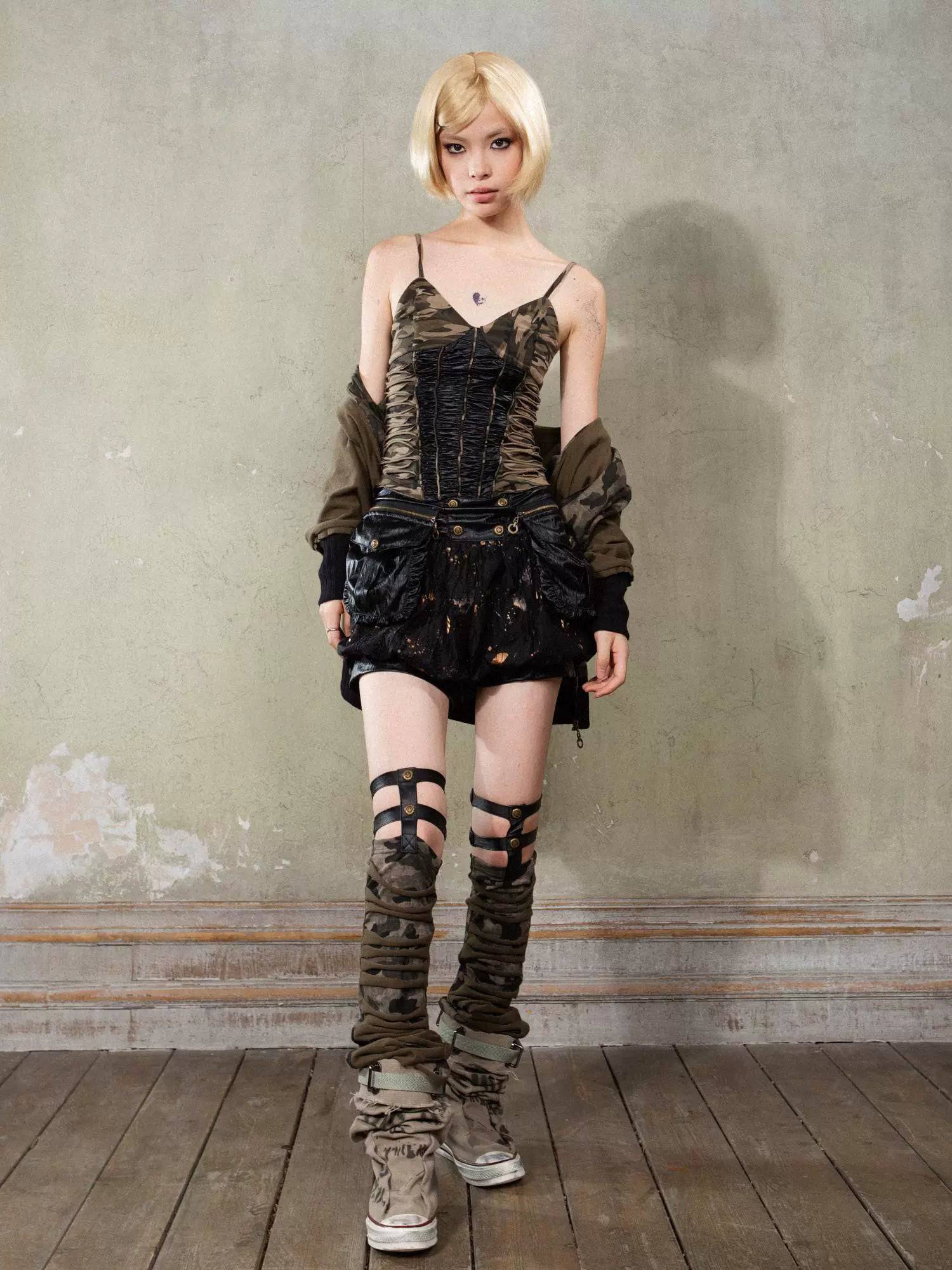 Women's Camouflage Over-the-Knee Long Gloves