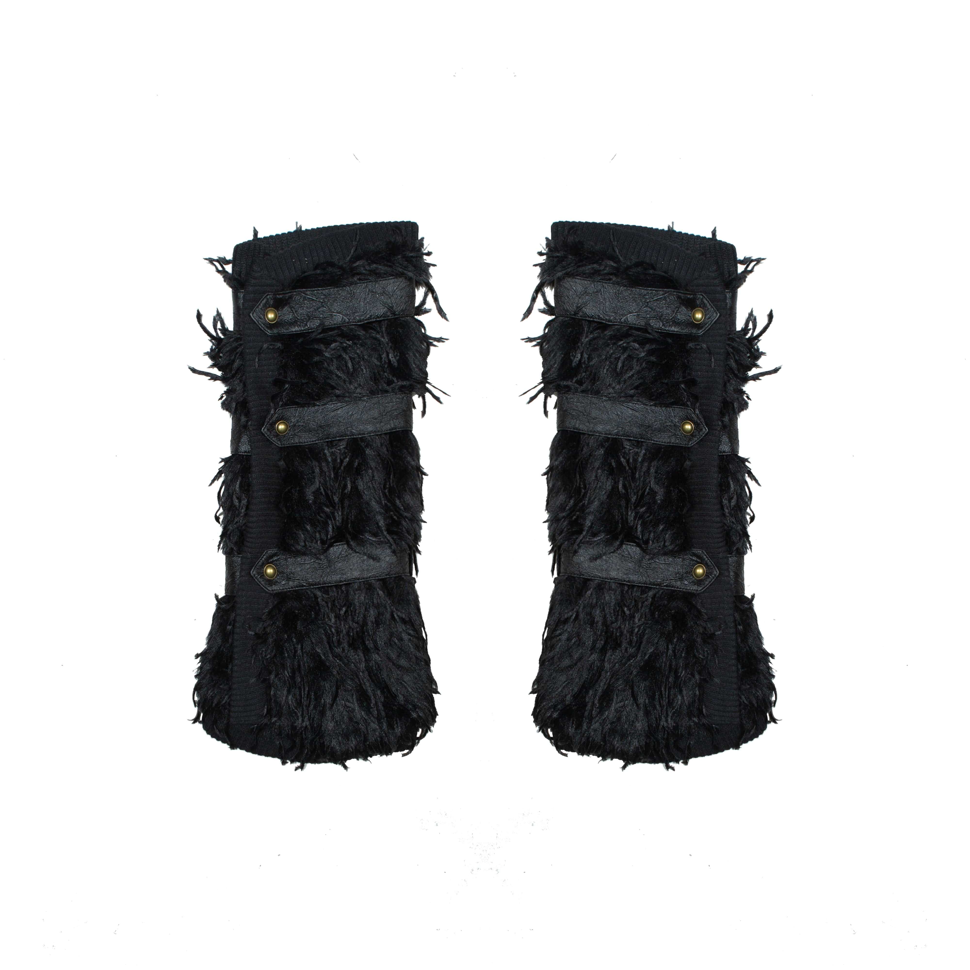 Women's Leather Tie-Up Leg Wraps