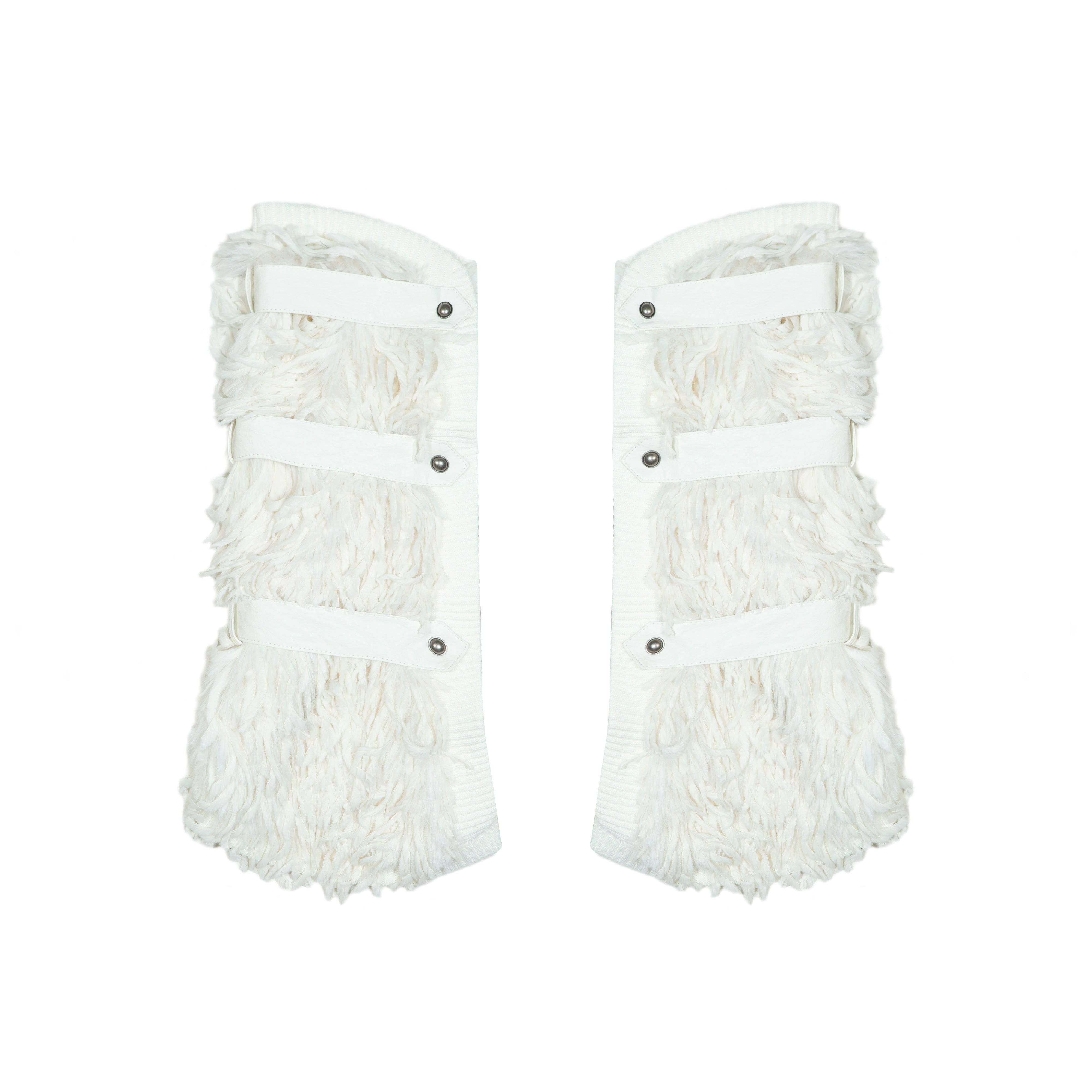 Women's Leather Tie-Up Leg Wraps