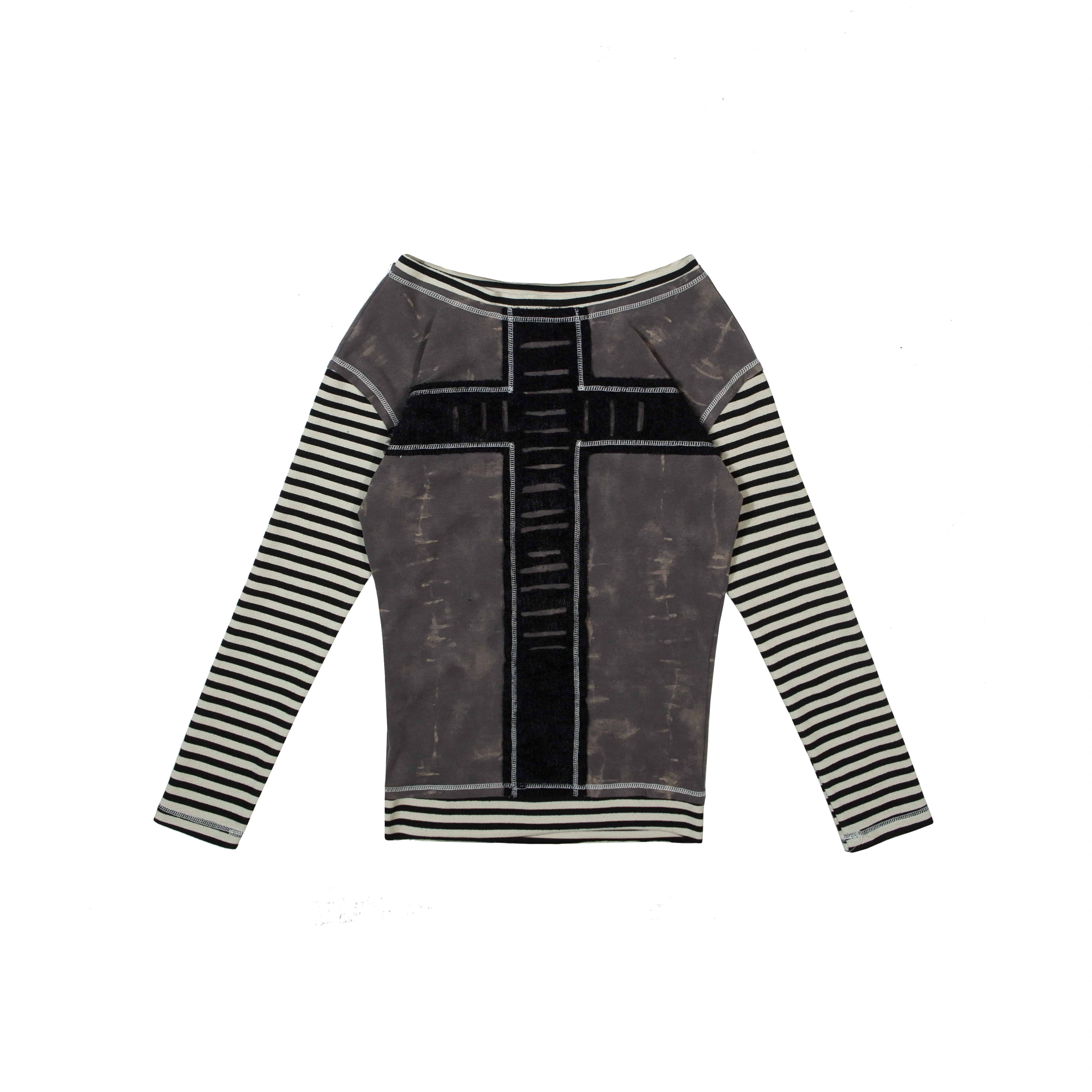 Women's Contrast Long Sleeve Knit