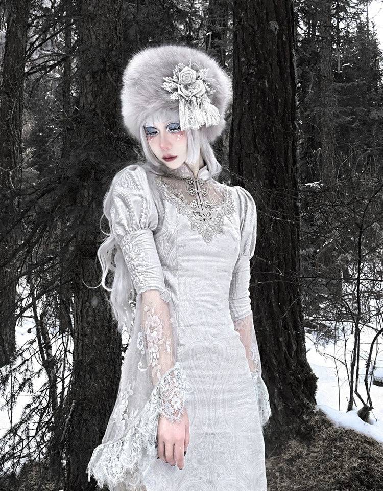 Gothic Velvet Fishtail Cheongsam for Christmas