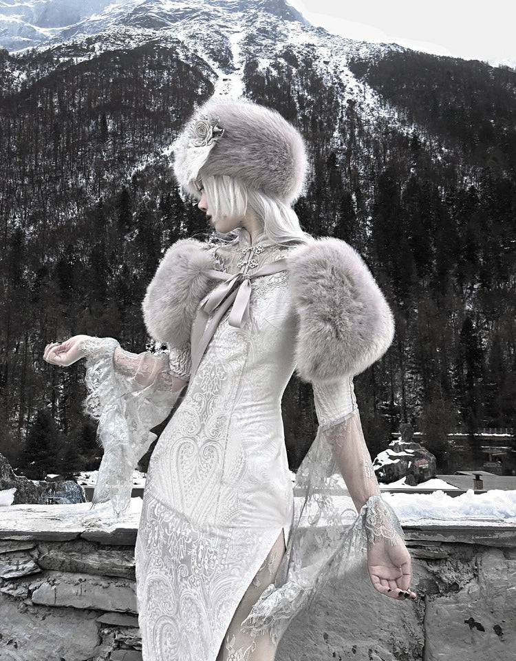 Gothic Velvet Fishtail Cheongsam for Christmas