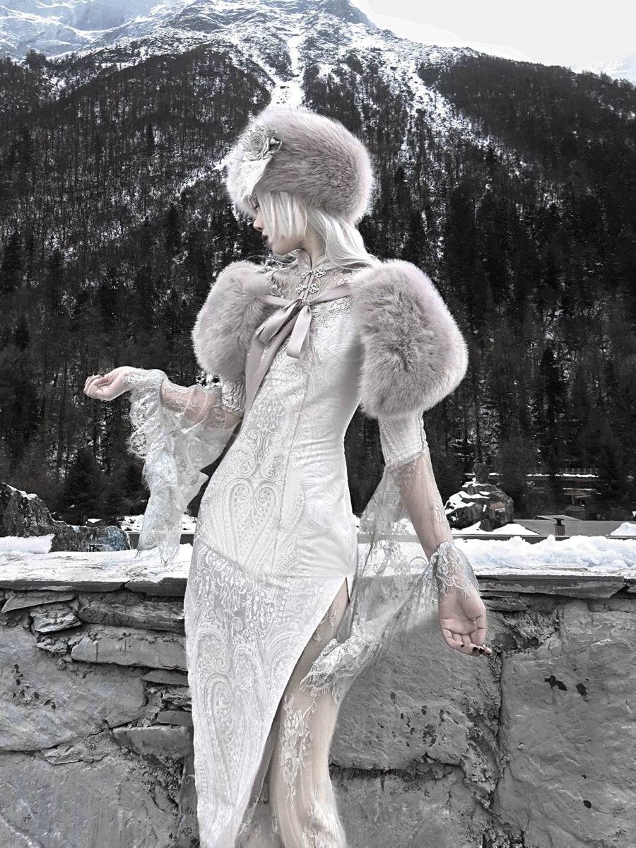 Gothic Velvet Fishtail Cheongsam for Christmas