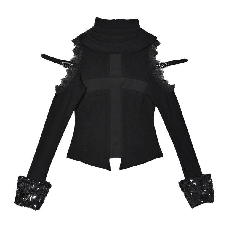 Women's Thick Cashmere Two-Wear High Neck Scarf Base Layer