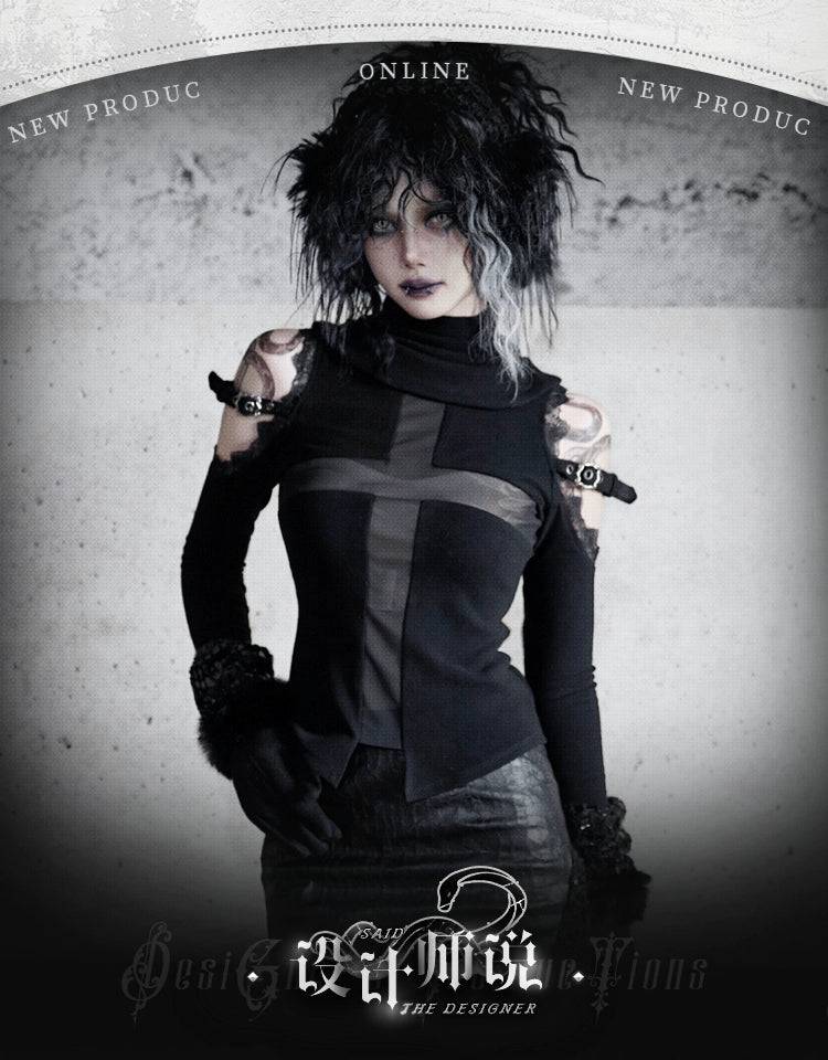 Women's Thick Cashmere Two-Wear High Neck Scarf Base Layer