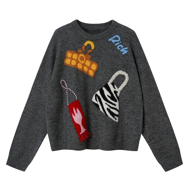 Women's Hand Embroidered Knitted Sweater