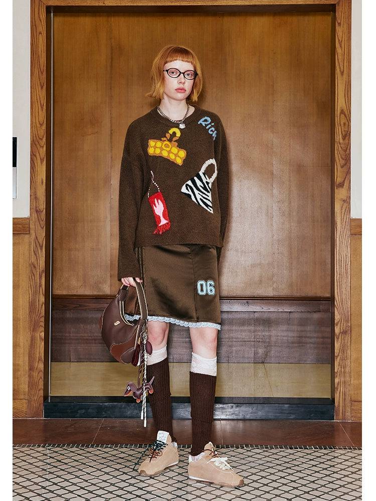 Women's Hand Embroidered Knitted Sweater