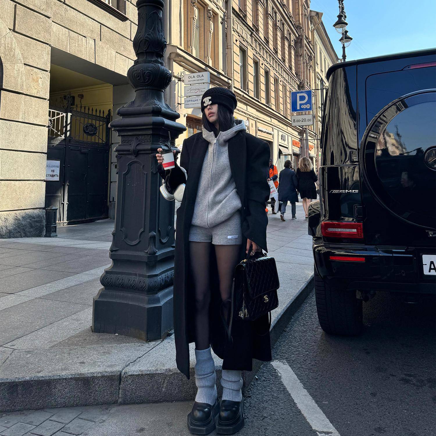 Women's Zipper Knitted Cardigan Suit