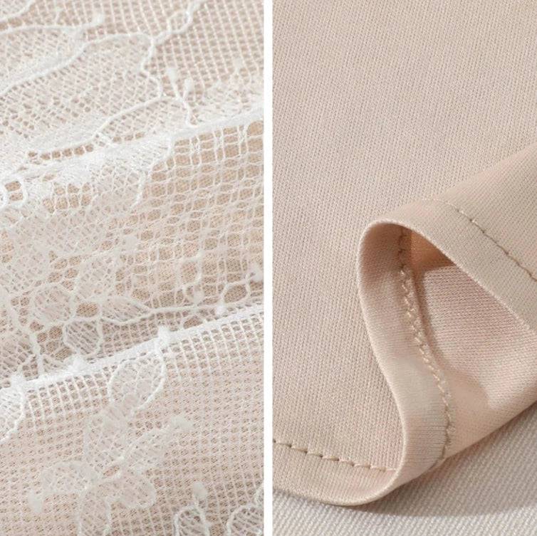 Women's Vintage French Lace and Pearl Boning Court Dress