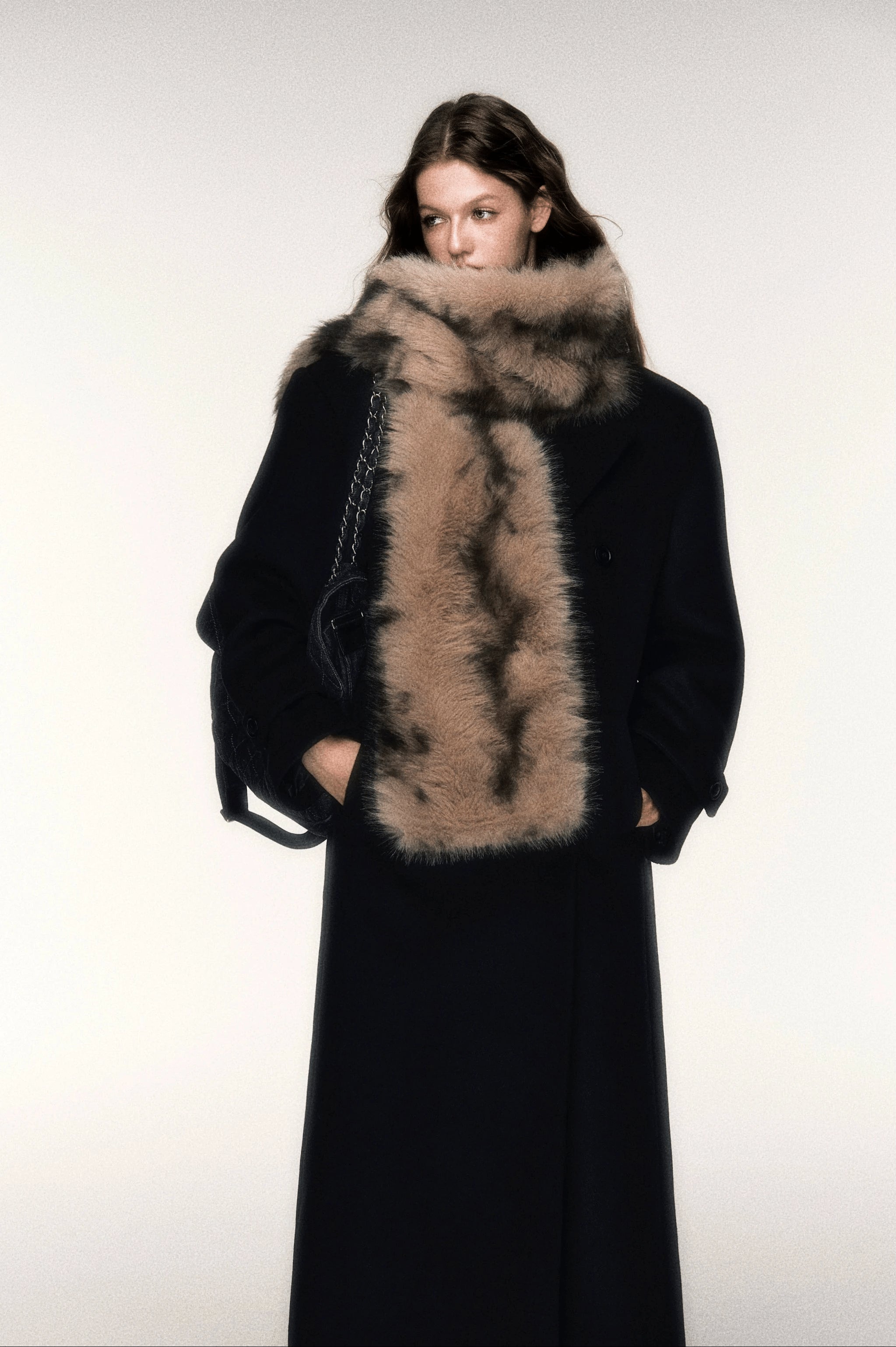Retro Warm Fur Winter Scarf