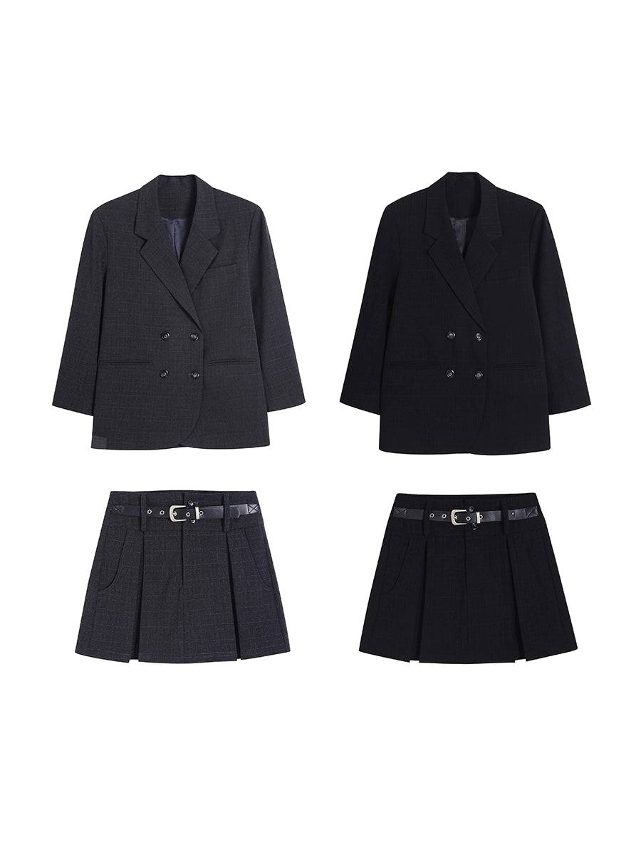 Women's Check Casual Suit Jacket