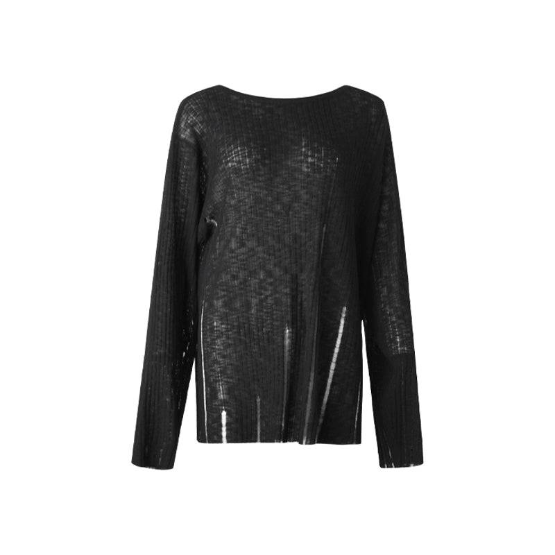 Women's Cut-Out Loose Knit Spring Blouse