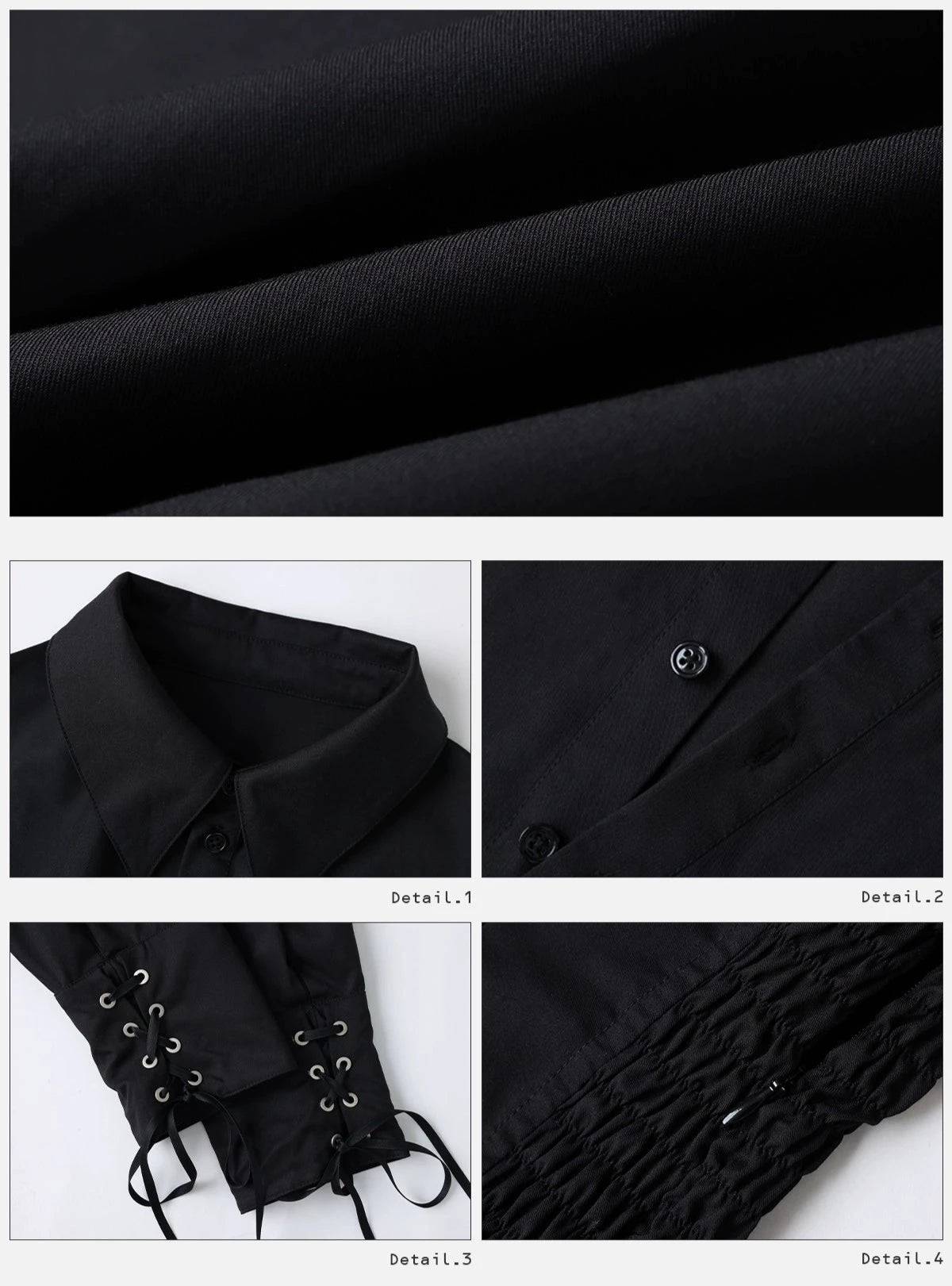 Women's Cinched Waist A-Line Long-Sleeved Dress