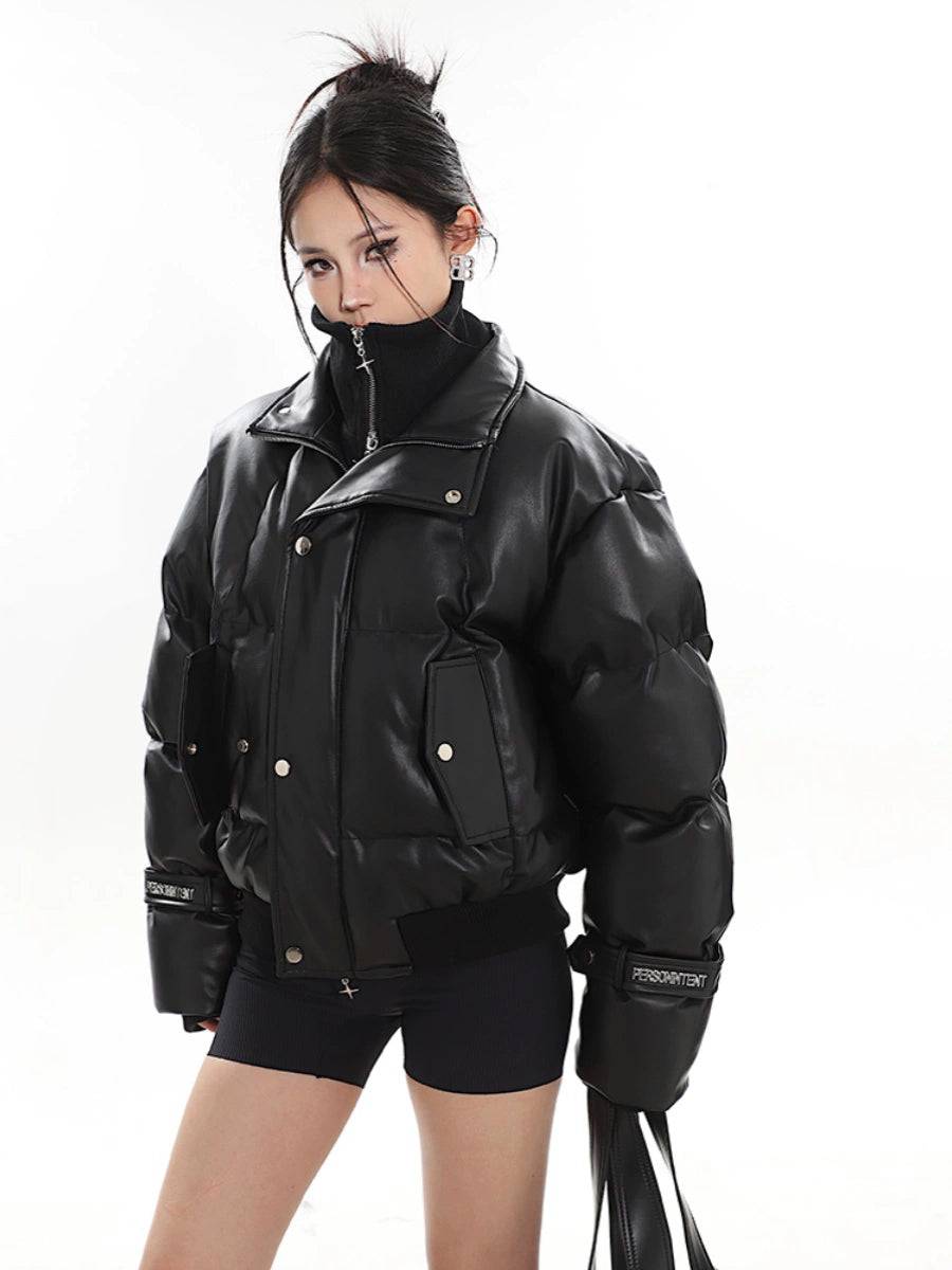 Women's Two-Tone Metallic Winter Jacket