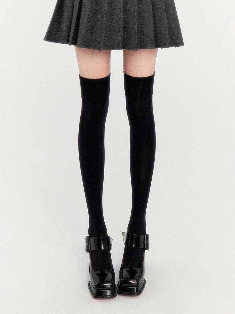 Women's Autumn Pleated Skirt and Jacket Set